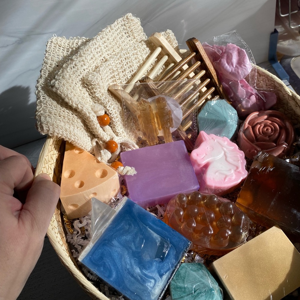 Soap Gift Basket, Handmade Soaps ( PRICE IS FIRM ) - Picture 6 of 8